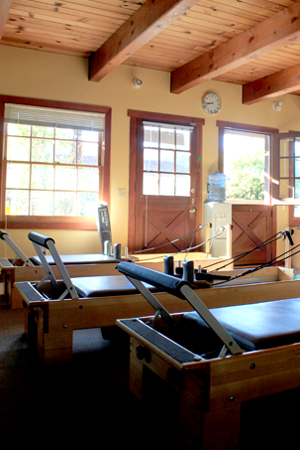 Ojai Pilates Studio Picture of Reformers